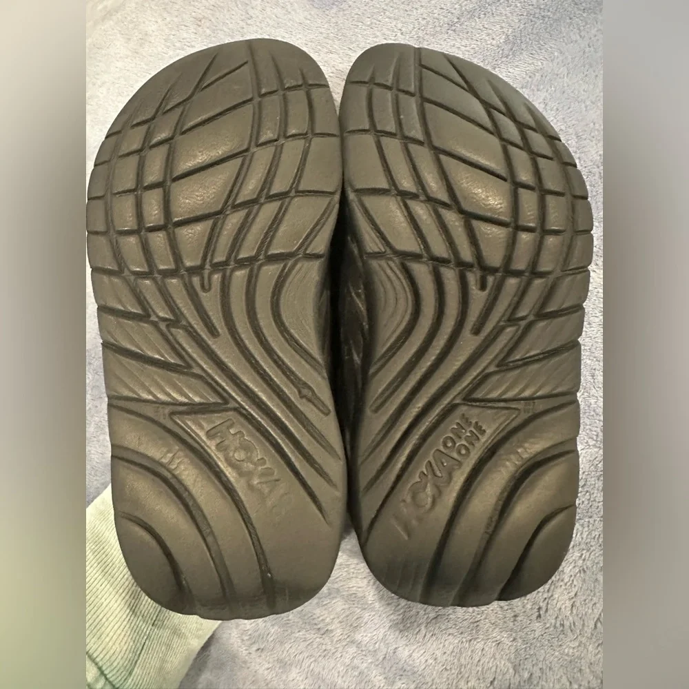 Mens Hoka One One Ora Black Casual Comfort Recovery Slides Sandals Men 7 Women 9